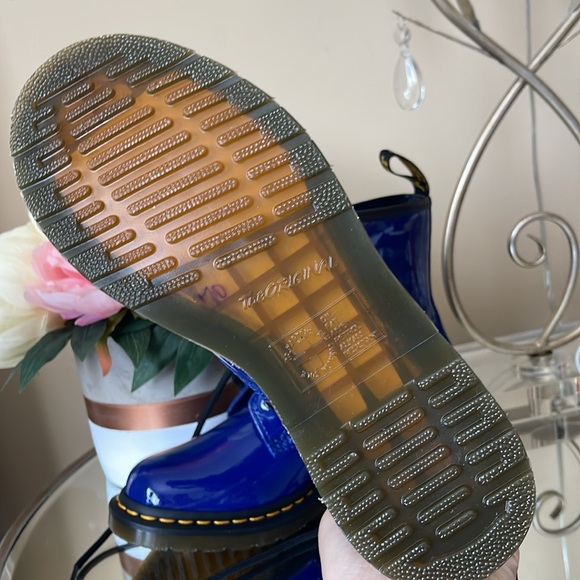 Dr. Martens Blue Patent Lamper Fashion Boot - Picture 5 of 10